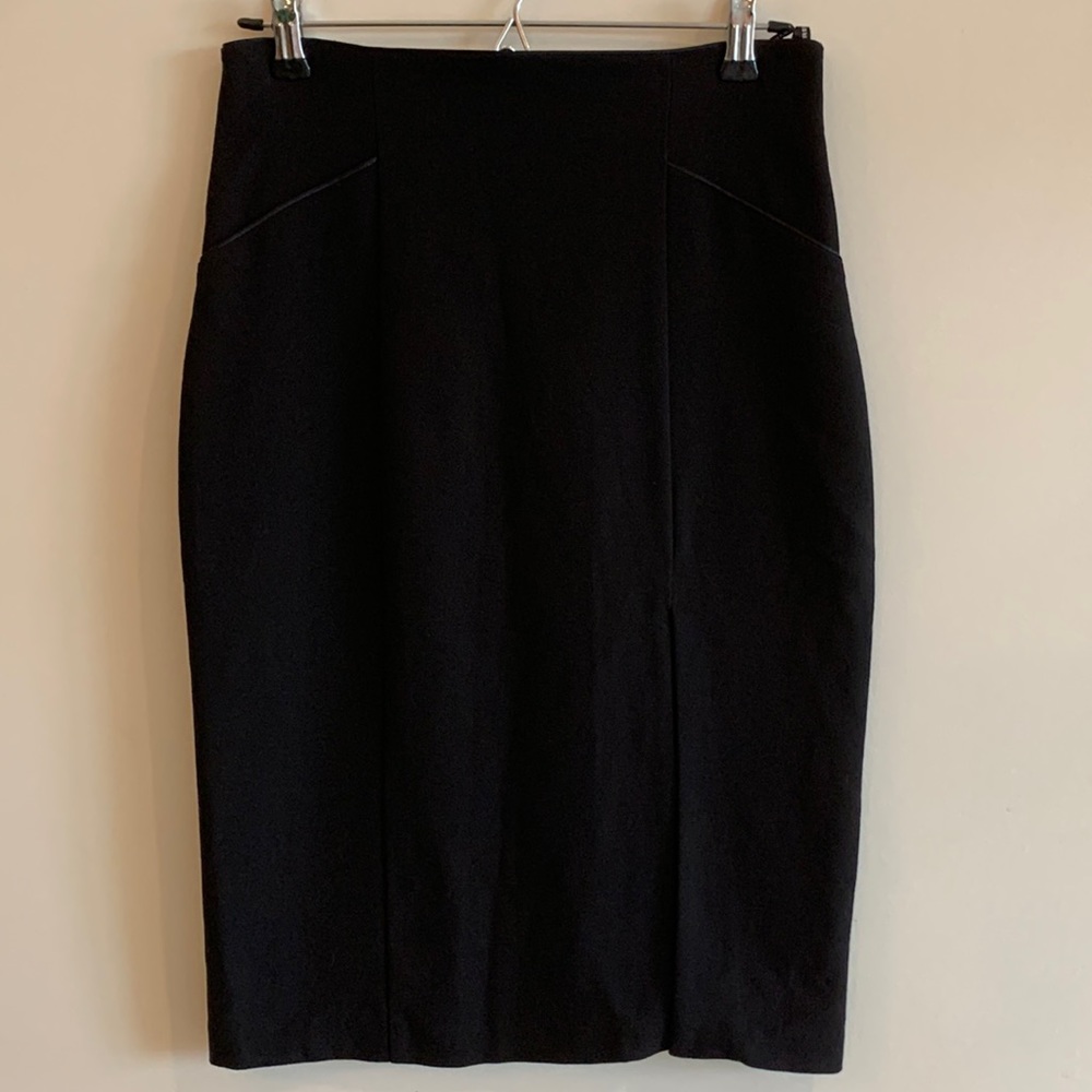 NWT Warehouse Black High Waist Pencil Skirt- Size 6